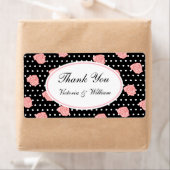 Gepersonaliseerde Roze Rose Labels (Insitu)