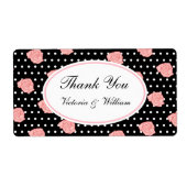Gepersonaliseerde Roze Rose Labels (Voorkant)