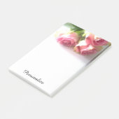 Gepersonaliseerde roze roze bouquet foto Post it n Post-it® Notes (Schuin)