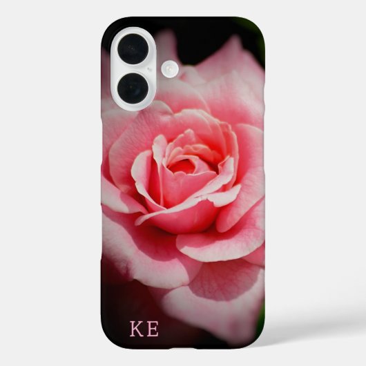 Gepersonaliseerde Roze Roze Sturdy iPhone Case (Achterkant)