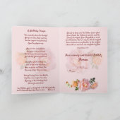 Gepersonaliseerde roze rozen Christelijke zuster v Feestdagen Kaart (Binnen)