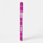 Gepersonaliseerde roze ruit met eigen naam iPhone hoesje (Rechterkant)