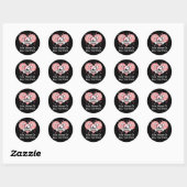 Gepersonaliseerde roze schedel Stickers (Vel)