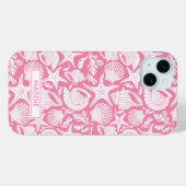 Gepersonaliseerde Roze Schelpen Case-Mate iPhone Case (Achterkant (horizontaal))