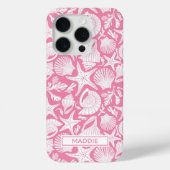 Gepersonaliseerde Roze Schelpen Case-Mate iPhone Case (Achterkant)