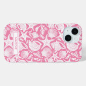 Gepersonaliseerde Roze Schelpen Case-Mate iPhone Case (Achterkant (horizontaal))