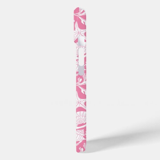 Gepersonaliseerde Roze Schelpen Case-Mate iPhone Case (Achterkant / Links)