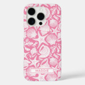 Gepersonaliseerde Roze Schelpen Case-Mate iPhone Case (Achterkant)