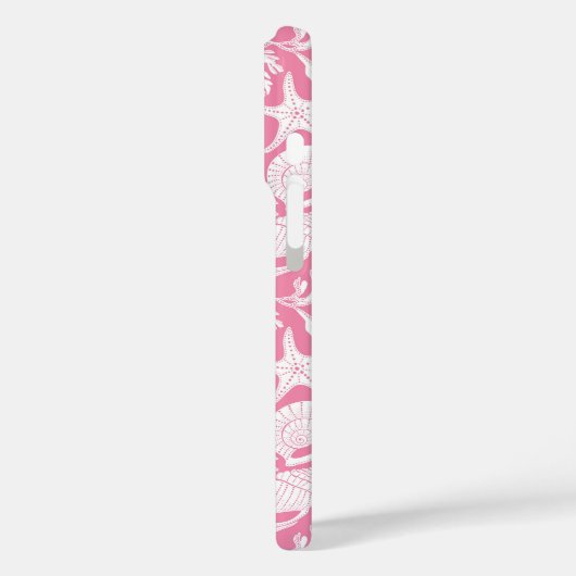 Gepersonaliseerde Roze Schelpen Case-Mate iPhone Case (Achterkant / Links)