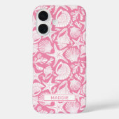 Gepersonaliseerde Roze Schelpen Case-Mate iPhone Case (Achterkant)