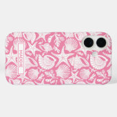 Gepersonaliseerde Roze Schelpen Case-Mate iPhone Case (Achterkant (horizontaal))