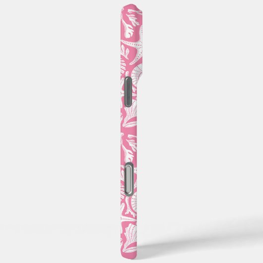 Gepersonaliseerde Roze Schelpen Case-Mate iPhone Case (Achterkant / Rechts)