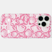 Gepersonaliseerde Roze Schelpen Case-Mate iPhone Case (Achterkant (horizontaal))