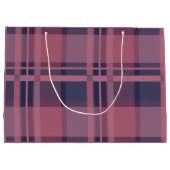 Gepersonaliseerde roze Schotse Lady Tartan Patroon Groot Cadeauzakje (Achterkant)