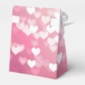 Gepersonaliseerde roze spaarpjes harteloos bedankdoosjes (Achterkant)