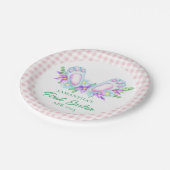 Gepersonaliseerde roze speldenbundel met mijn eers papieren bordje (Gekanteld)