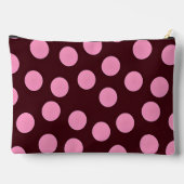 Gepersonaliseerde Roze Stippen op Chocolade Etui (Achterkant)