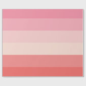 Gepersonaliseerde roze streep cadeaupapier (Vlak)