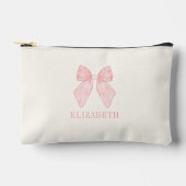 Gepersonaliseerde Roze Strik Coquette Esthetiek  Etui (Voorkant)