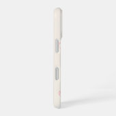 Gepersonaliseerde Roze Strik Naam Cadeau Elegante iPhone 16 Hoesje (Rechterkant)