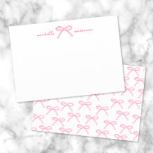 Gepersonaliseerde Roze Strik Naam
