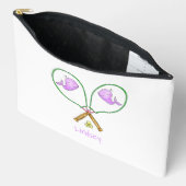 Gepersonaliseerde roze tennisrackets met walvis Ho Etui (Open)