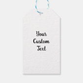 Gepersonaliseerde roze thema Kerstmis Sneeuwman Cadeaulabel (Achterkant)