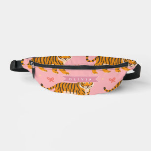 Gepersonaliseerde Roze Tijger Chic Edgy Leuke Esth Heuptasje