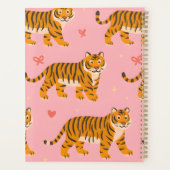 Gepersonaliseerde Roze Tijger Chic Edgy Leuke Esth Planner (Achterkant)