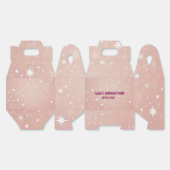 Gepersonaliseerde roze verjaardag gunstbox bedankdoosjes (Ongevouwen)