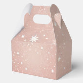 Gepersonaliseerde roze verjaardag gunstbox bedankdoosjes (Achterkant)