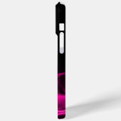Gepersonaliseerde roze vlammen op zwart Case-Mate iPhone case (Achterkant / Links)