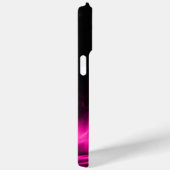 Gepersonaliseerde roze vlammen op zwart Case-Mate iPhone case (Achterkant / Rechts)