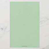 Gepersonaliseerde Roze Vlinder met Hartblaadjes Briefpapier (Achterkant)