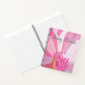 Gepersonaliseerde roze wasdroger notitieboek (Binnen)