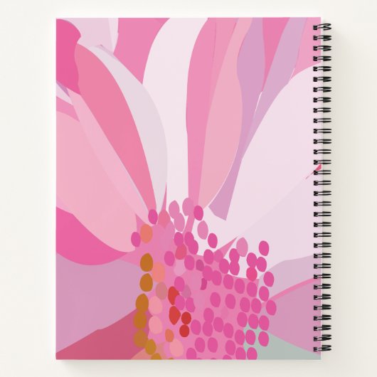 Gepersonaliseerde roze wasdroger notitieboek (Achterkant)