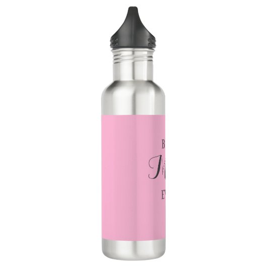 Gepersonaliseerde roze waterfles-aangepaste naam o waterfles  (Links)