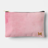 Gepersonaliseerde Roze Waterverf Varsity Letter Mo Etui (Voorkant)