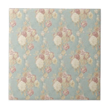 Gepersonaliseerde roze witte blosrozen op blauw