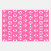 Gepersonaliseerde roze XOXO paar bruiloft, Jubileu Inpakpapier Vel (Voorkant 2)