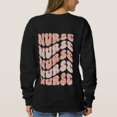 Gepersonaliseerde roze y2k verpleegster trui (Achterkant)