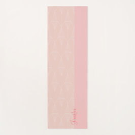 Gepersonaliseerde roze Yoga Mat