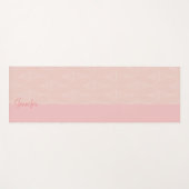 Gepersonaliseerde roze Yoga Mat (Voorkant (horizontaal))