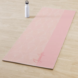 Gepersonaliseerde roze Yoga Mat