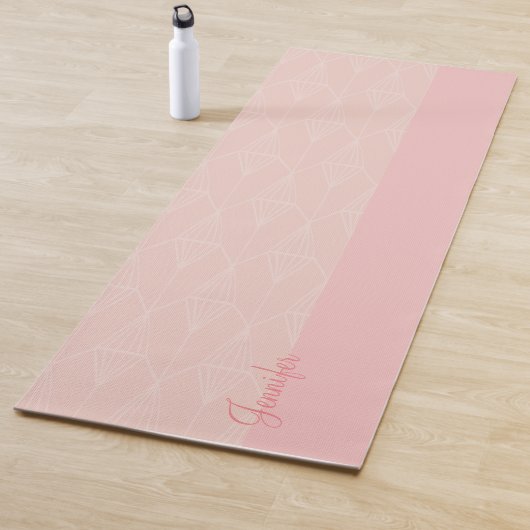 Gepersonaliseerde roze Yoga Mat (In situ)
