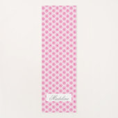 Gepersonaliseerde Roze Yoga Mat - Custom Name (Voorkant)