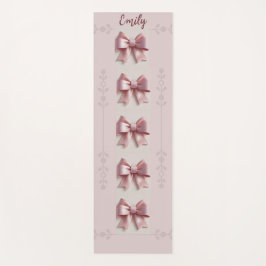 Gepersonaliseerde Roze Yoga Mat met Bogen