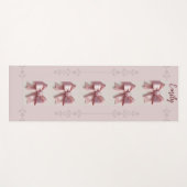 Gepersonaliseerde Roze Yoga Mat met Bogen (Voorkant (horizontaal))