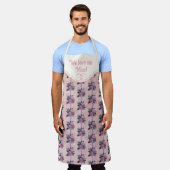 Gepersonaliseerde Rozen All-Over Print Schort (Gedragen)