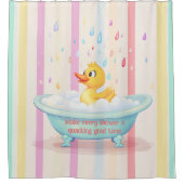 Gepersonaliseerde Rubber Duckie Kinder Douchegordi Douchegordijn (Voorkant)